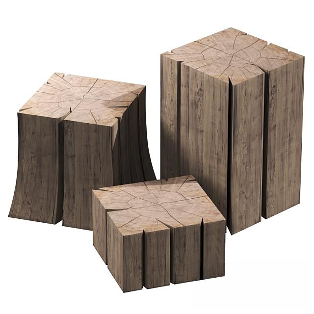 wooden square table
