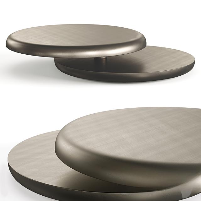 Round metal teatable table