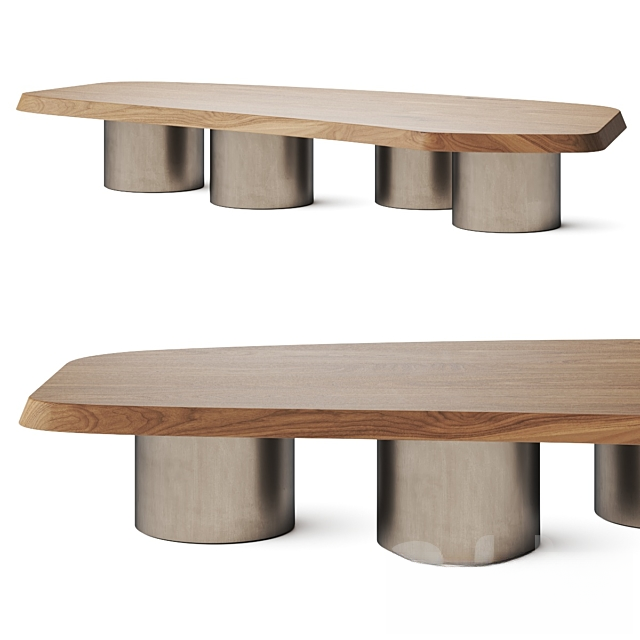 wooden metal teatable table