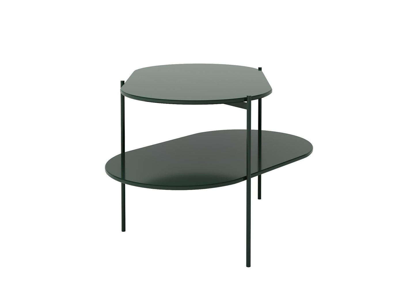 black oval teatable table