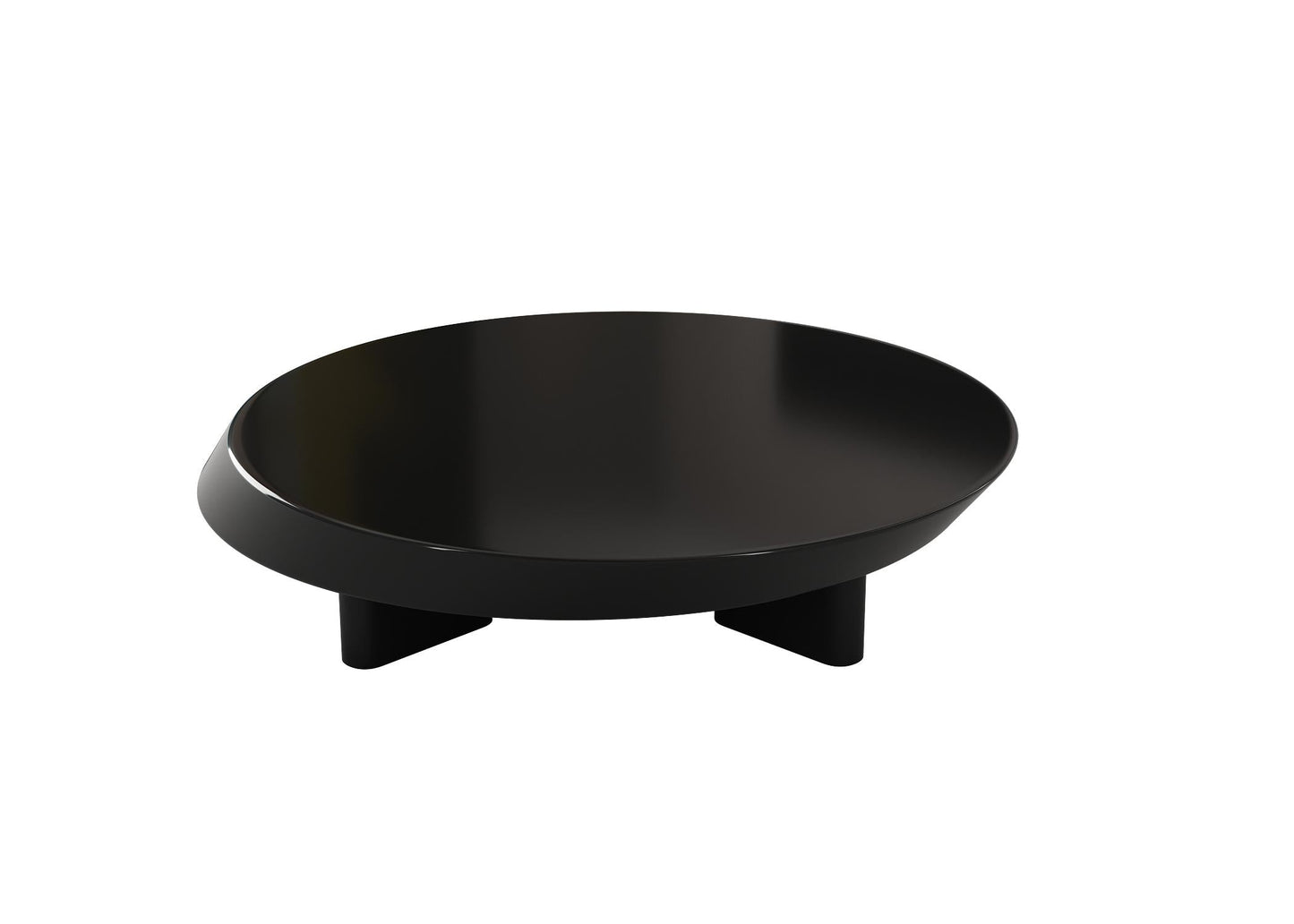 Round Black Teatable table