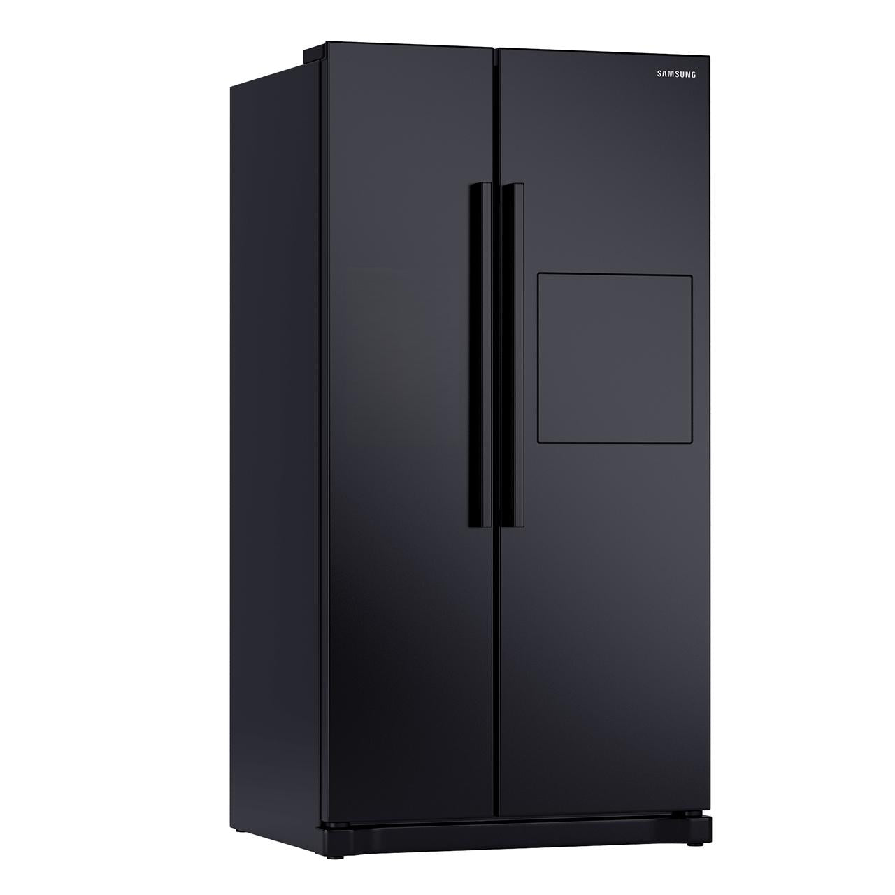 Black Double Door Refrigerator appliance
