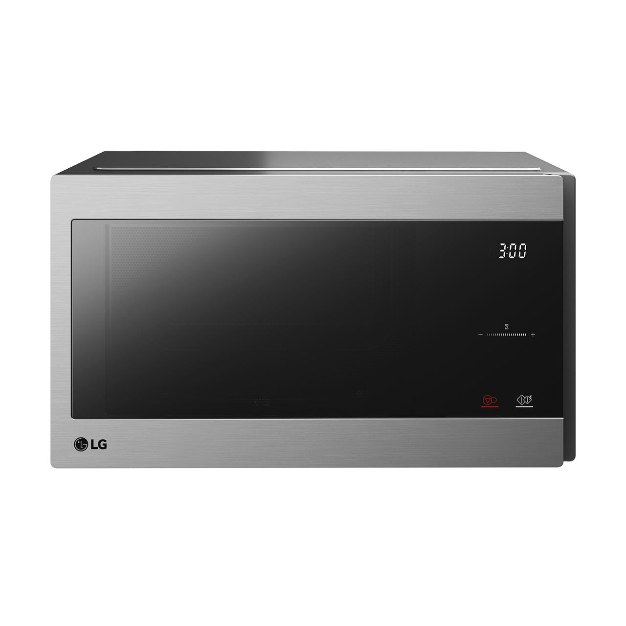 Silver Black Microwave appliance
