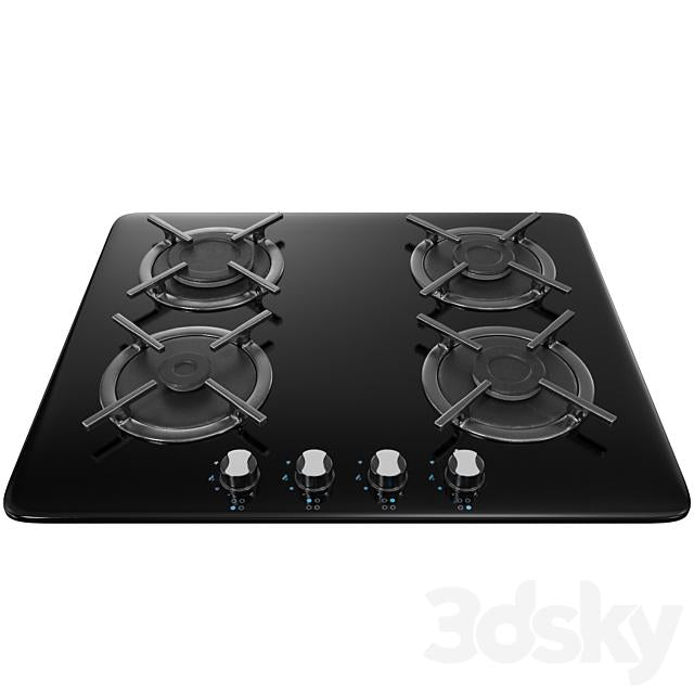 Black Gas Cooktop appliance