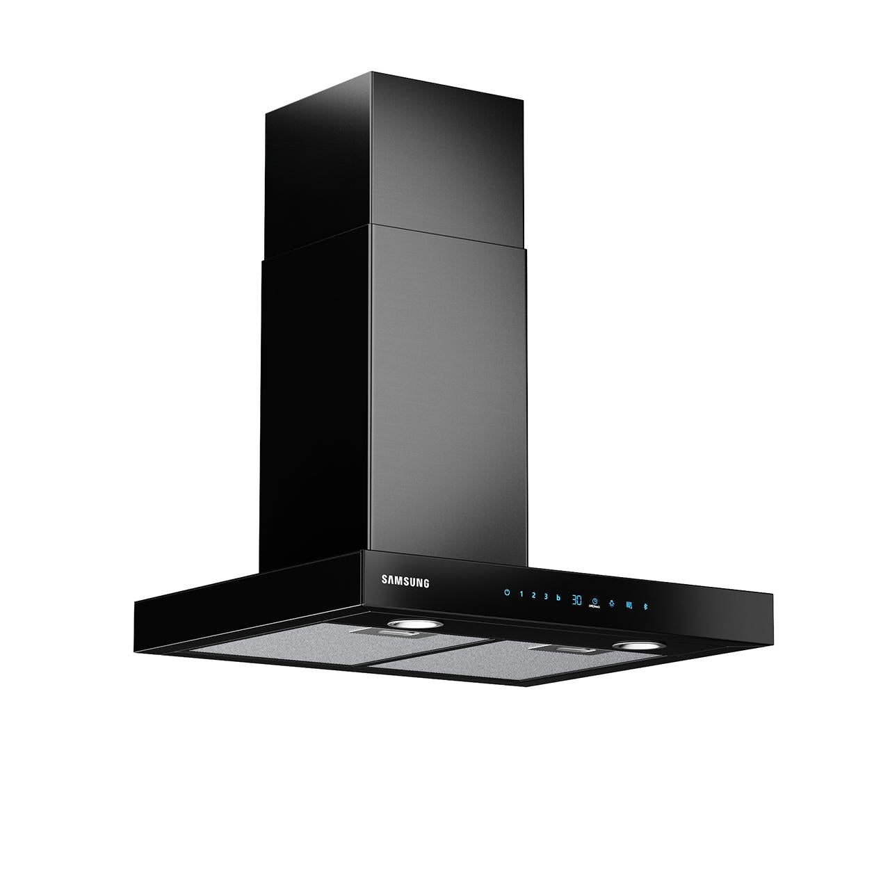 Black Modern Range Hood appliance