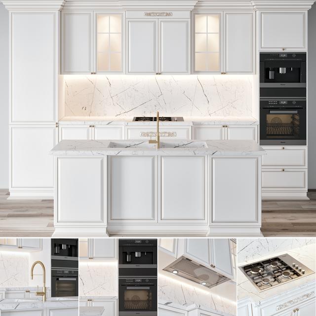 White Modern Kitchen cabinet
