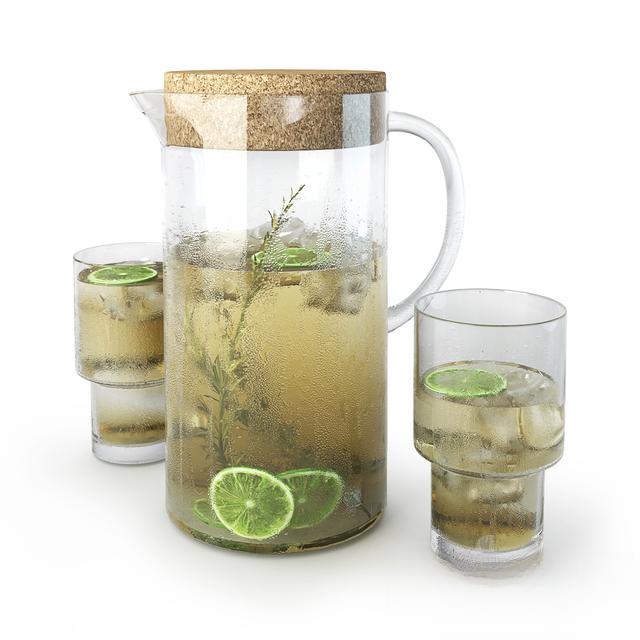 Glass Pitcher Set food