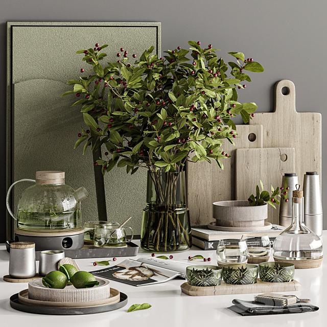 Green Plant Kitchen Decor tableware