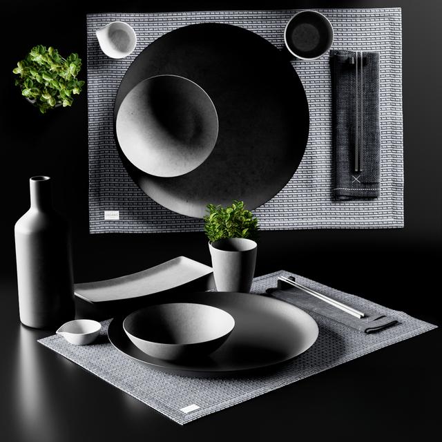 Black Modern Dining tableware