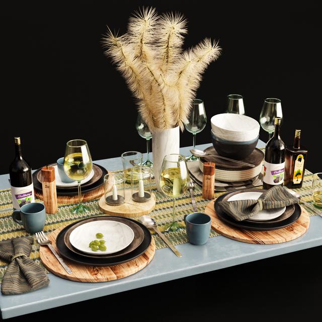 Modern Dining Table tableware