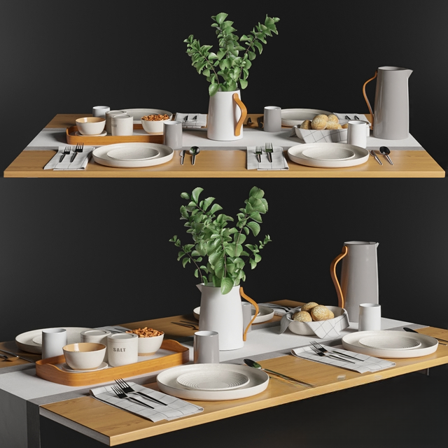 Modern Dining Table tableware