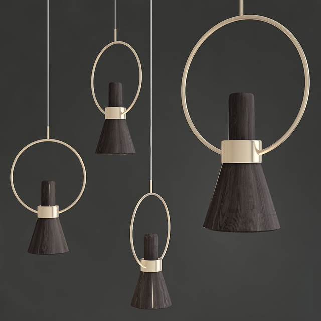 Modern geometric pendant ceilinglamp