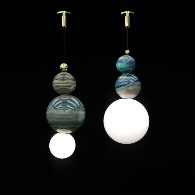 MarbleGlassBall PendantLight ceilinglamp