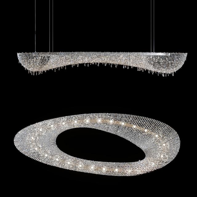 Crystal Oval Chandelier ceilinglamp
