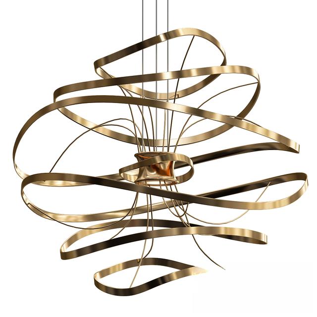 Spiral Metal Chandelier ceilinglamp