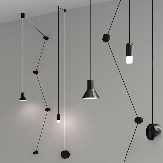 Modern geometric pendant ceilinglamp