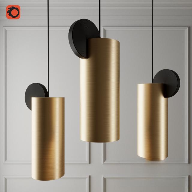 Gold Cylinder Modern ceilinglamp