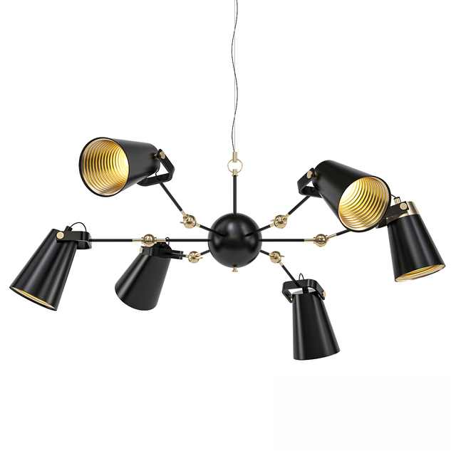 Black Gold Modern Chandelier ceilinglamp