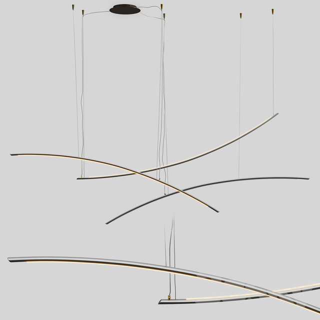 Modern Curved Chandelier ceilinglamp