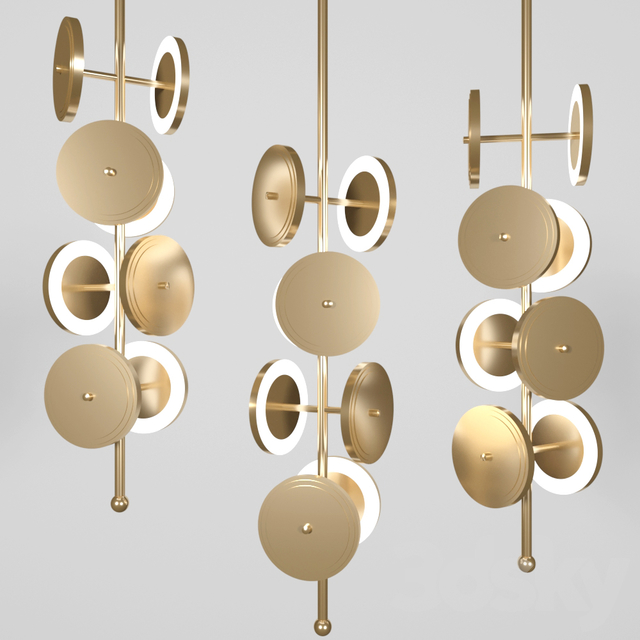 Gold Circular Modern ceilinglamp
