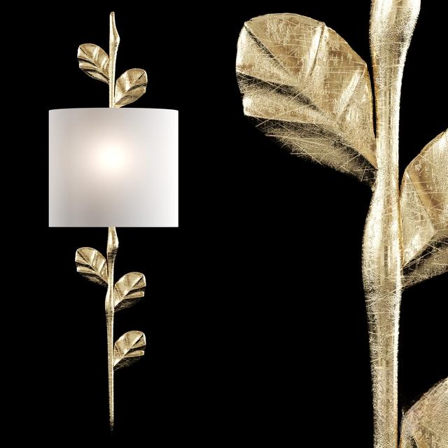 Gold Leaf Wall Lamp