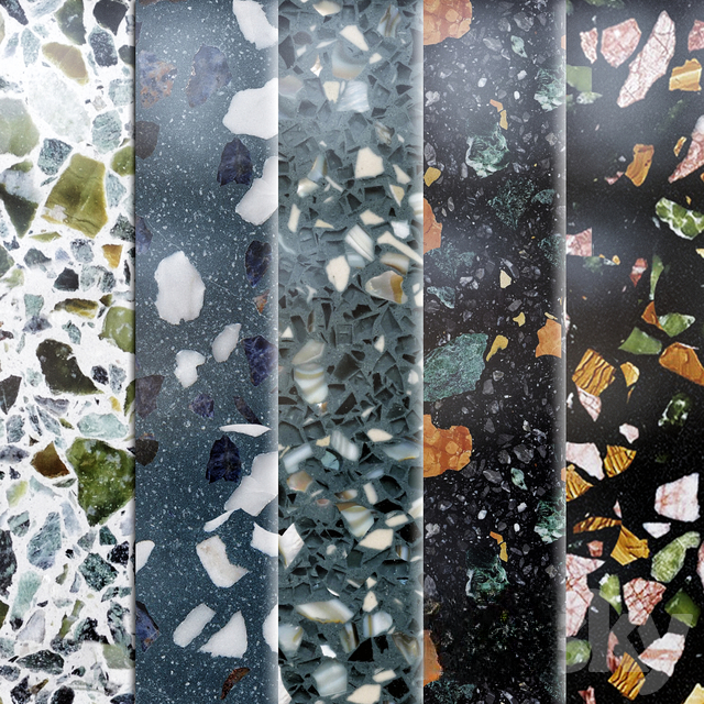 ColorfulMosaicTerrazzo covering