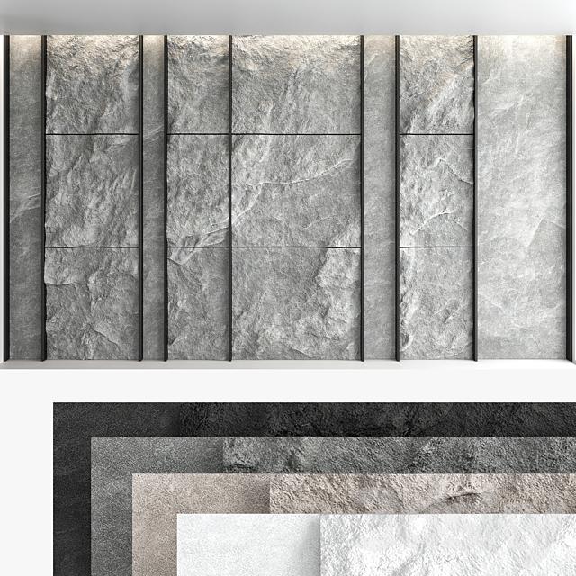 Stone texture wall decoration covering