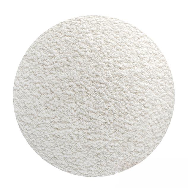 Round White Carpet covering
