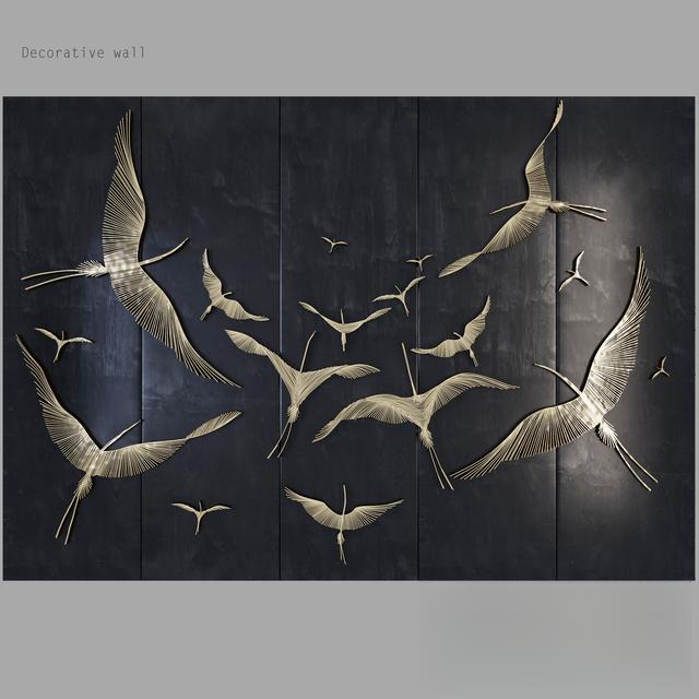Crane Metal Wall Art covering