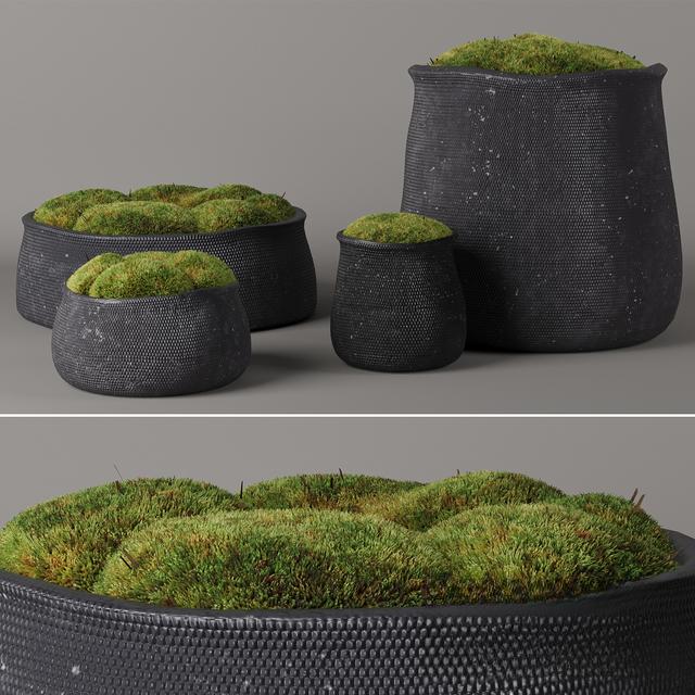 Moss DarkGray Pottery