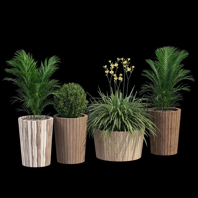 Wooden Planter Pot