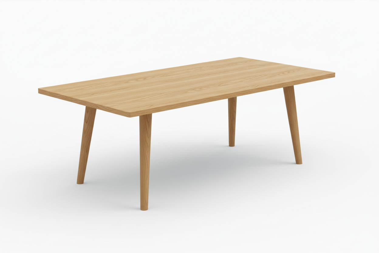 Scandinavian Coffee Table 3D Rendering