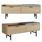 Wooden Storage Bench TVcabinet