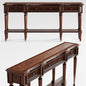 DarkBrownWoodenConsoleTable TVcabinet