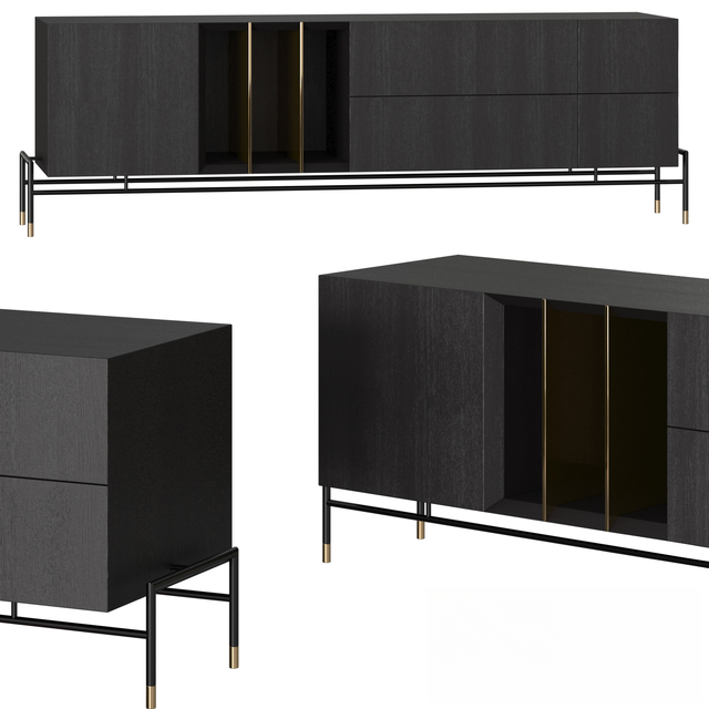 Black Modern Cabinet