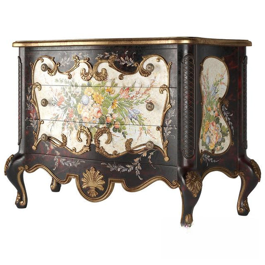 Floral Patterned Classic Chest TVcabinet