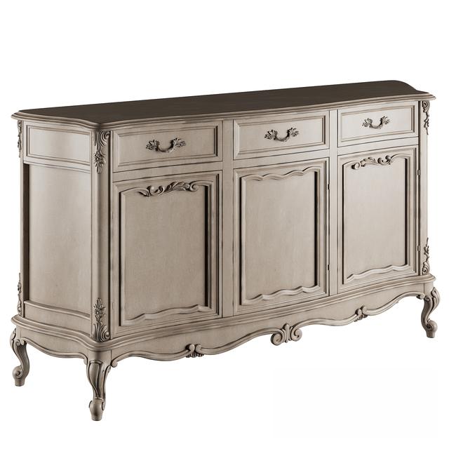 SilverOrnateSideboard TVcabinet
