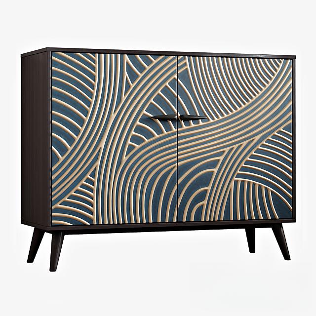 Geometric Pattern Modern Cabinet TVcabinet