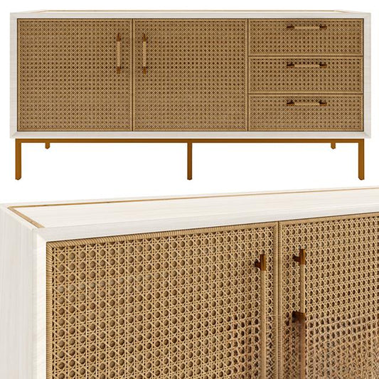 rattan pattern modern cabinet TVcabinet