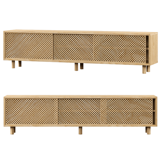 Wooden lattice Sideboard TVcabinet