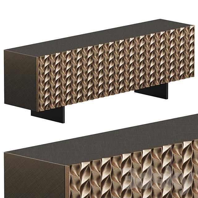 Geometric Pattern Modern TV Stand TVcabinet