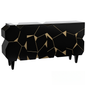 Geometric Black Console TVcabinet