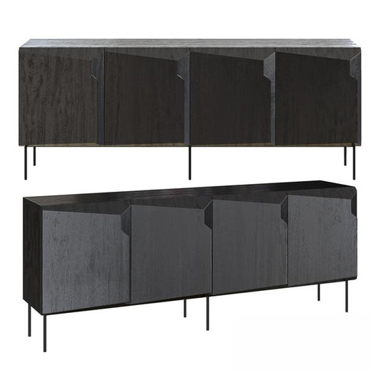 Modern Dark Gray Sideboard TVcabinet
