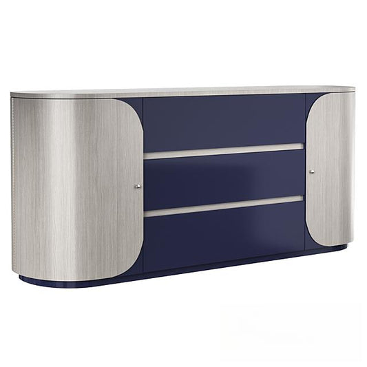 Silver Blue Modern Sideboard TVcabinet