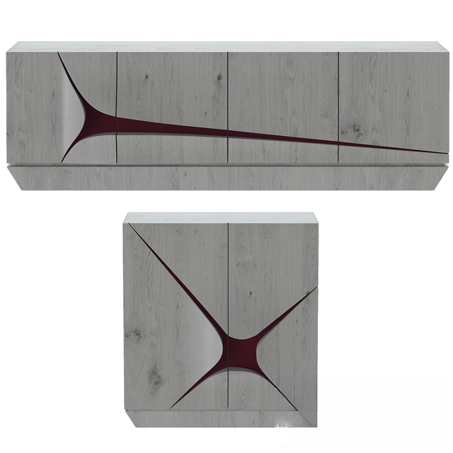 Geometric Pattern Modern Cabinet