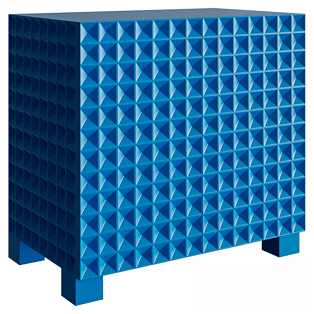 Blue Geometric Modern TVcabinet