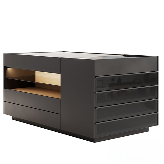 Modern Black Nightstand TVcabinet