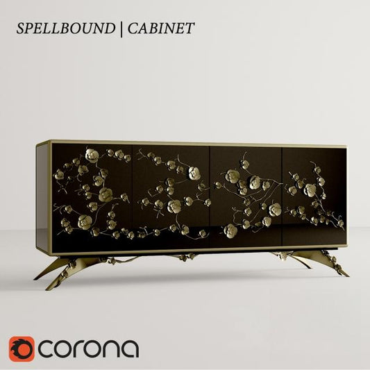 Floral Dark Cabinet TVcabinet