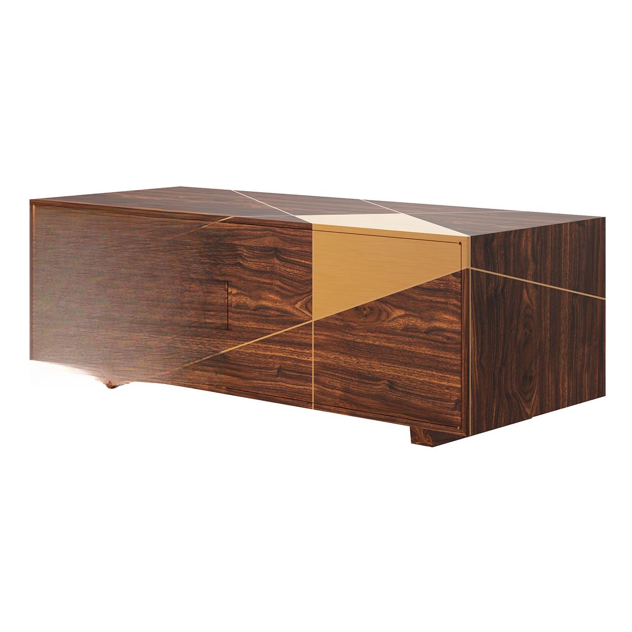 Geometric Brown Modern Cabinet TVcabinet