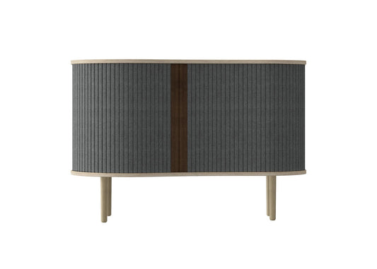 Ribbed Gray Modern Cabinet TVcabinet